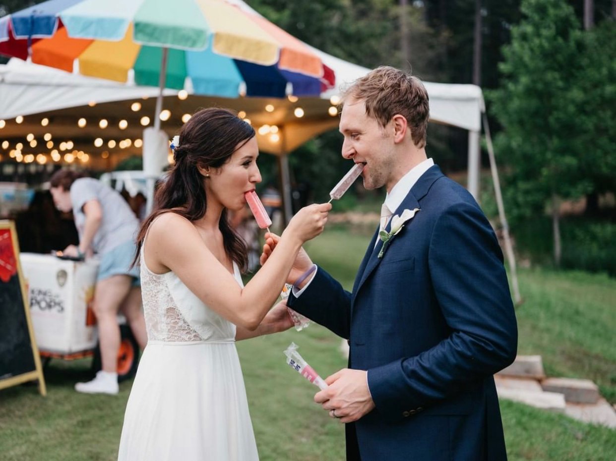 regram sasweddings sarah day 1 wedding cart pops